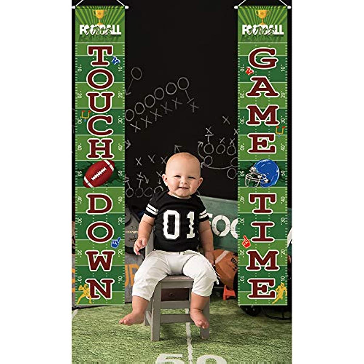 : Super Bowl Decorations Football Banner NFL Game Day Flag  Tapestry Sports Fans Home Decor American Gifts Team Bar Party Garden Patio  Porch Small Outdoor Yard Signs Made In USA :