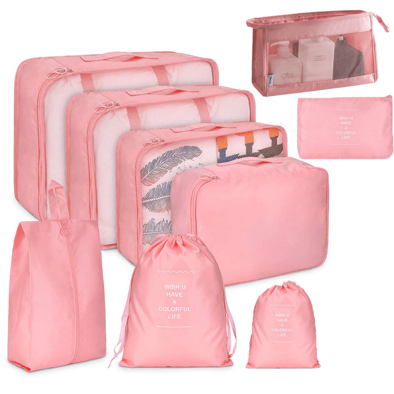 Packing Cubes, Lightweight Travel Luggage Organizer With Shoe Bag, Toiletry  Bag & Laundry Bag - Temu Oman