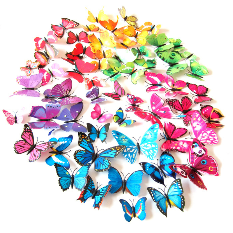 mariposas decorativas de pared 72 piezas 3d decoracion para casa