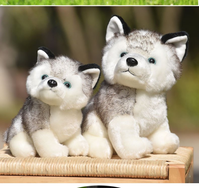 Real Life Plush Husky Toy Soft Stuffed Animal Cute Lying Dogs Dolls Kids  Toys Holiday Gifts For Girlfriend - Stuffed & Plush Animals - AliExpress