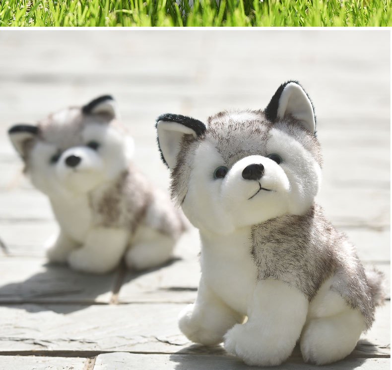 Lifelike Cute Husky Dog Plush Toys Soft Stuffed - Temu