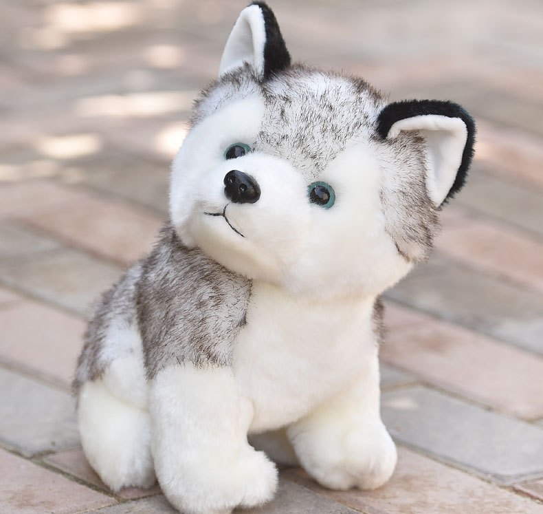 My Twin Pets Husky Dog Plush Toy Lifelike Soft and Cuddly -  in 2023