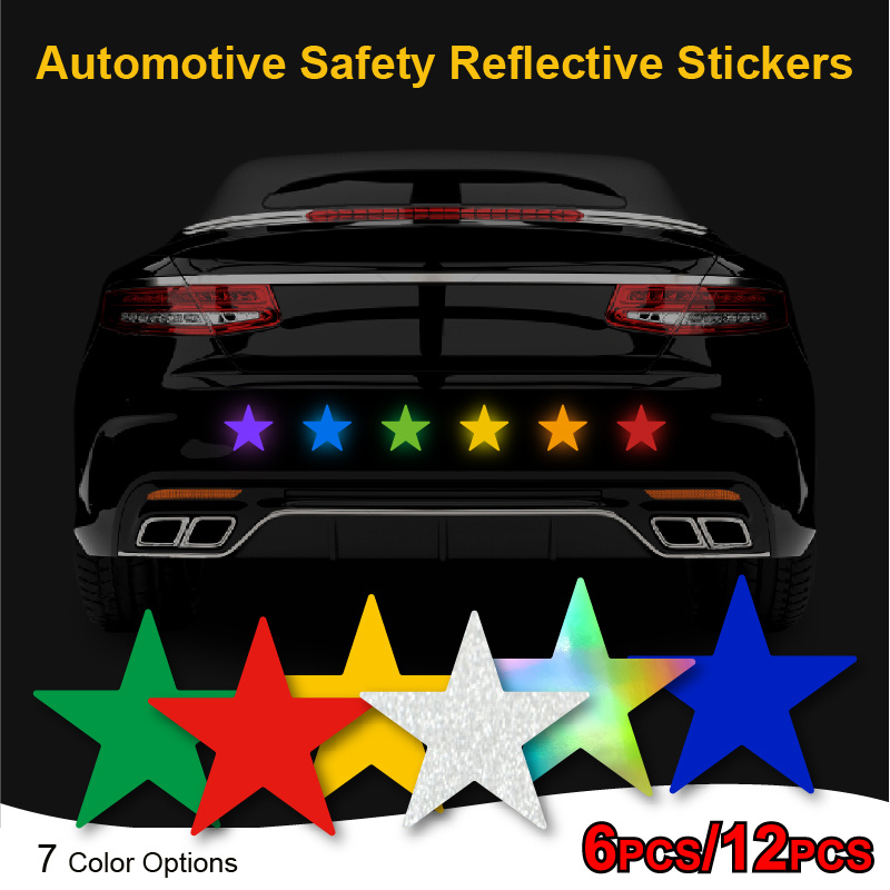 Safety Warning Reflective Stickers Pentagram Anti collision - Temu