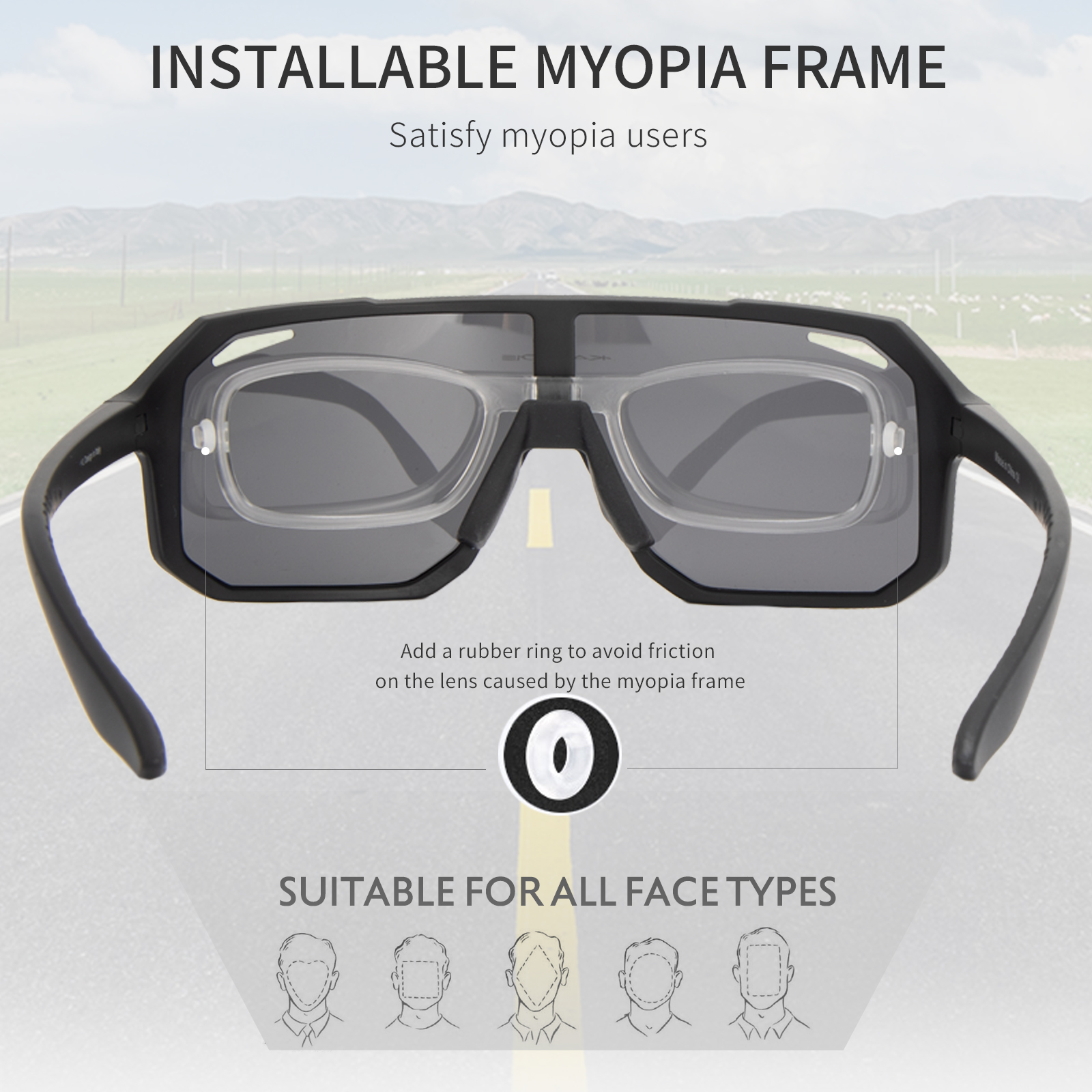 Cycling Glasses Myopia Men, Sport Sunglass Myopia