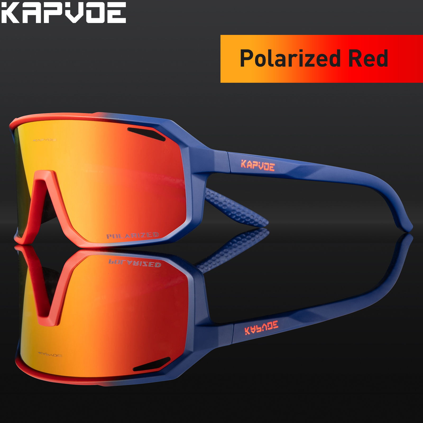 KAPVOE Polarized Fishing Glasses Outdoor Sports Cycling Sunglasses