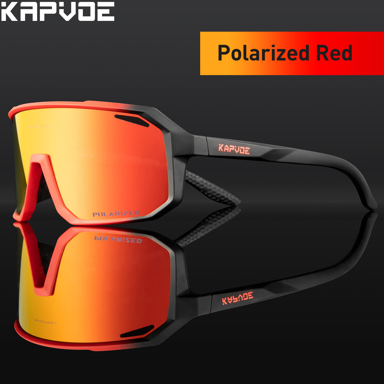 KAPVOE Polarized Cycling Glasses For Men Women Mountain Bike