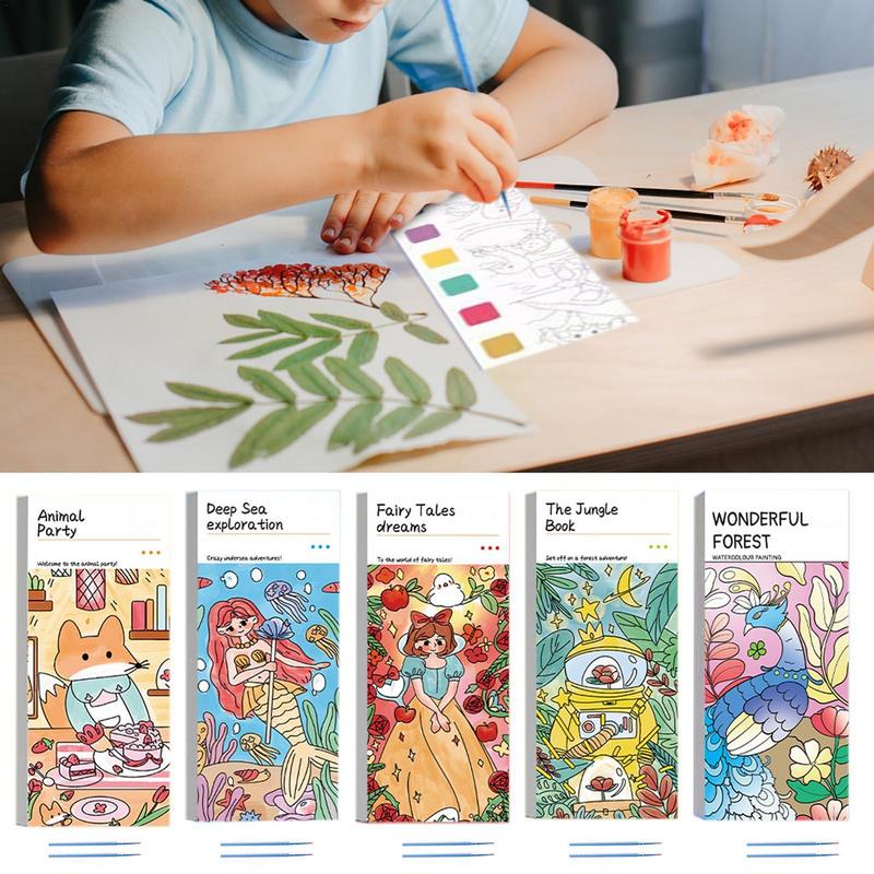 Children's Gifts Children's Watercolor Coloring Book drawing - Temu