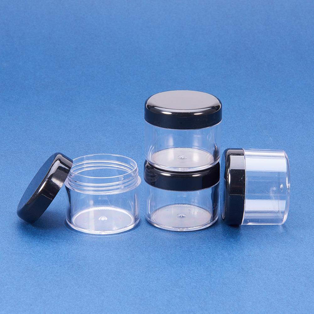 Empty - 12 recipientes de plástico transparente con tapa para productos de  belleza, manualidades y otros
