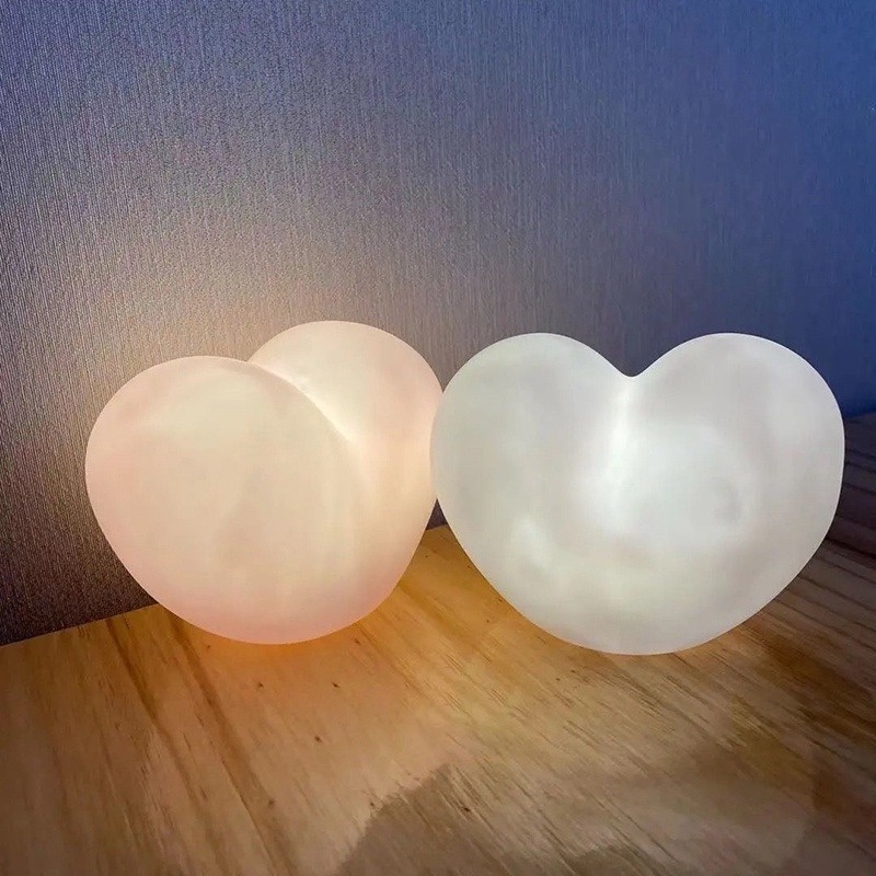 1pc Luz Nocturna En Forma Corazón Lámpara Noche Dormitorio - Temu