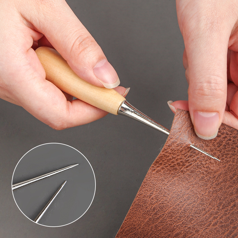 4Pcs Outils de Couture de Poinçon de Trou en Cuir pour Outils Perforatrice  Artisanat du Cuir