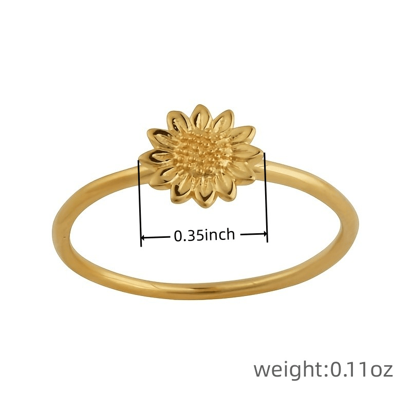 sunflower ring gold