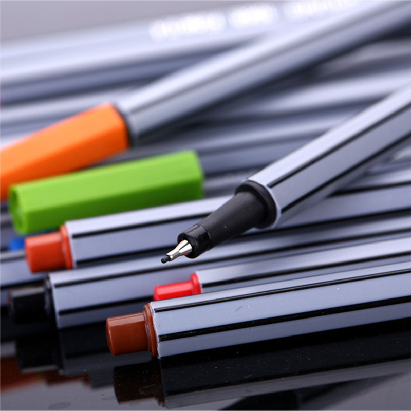 24 Fineliner Pens Color Fineliners Set Markers