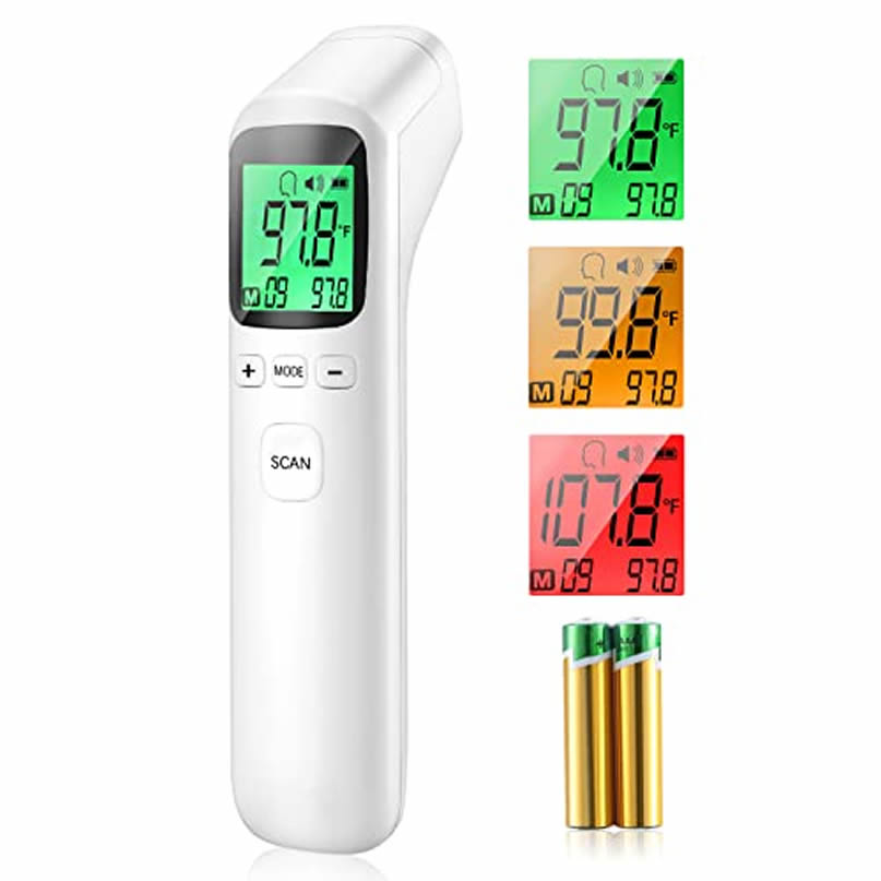 Infrared Thermometer for Adults, Non Contact Forehead Thermometer with  Fever Alarm, Accurate Reading and Memory Function, Body Temperature &  Surface of Objects Use