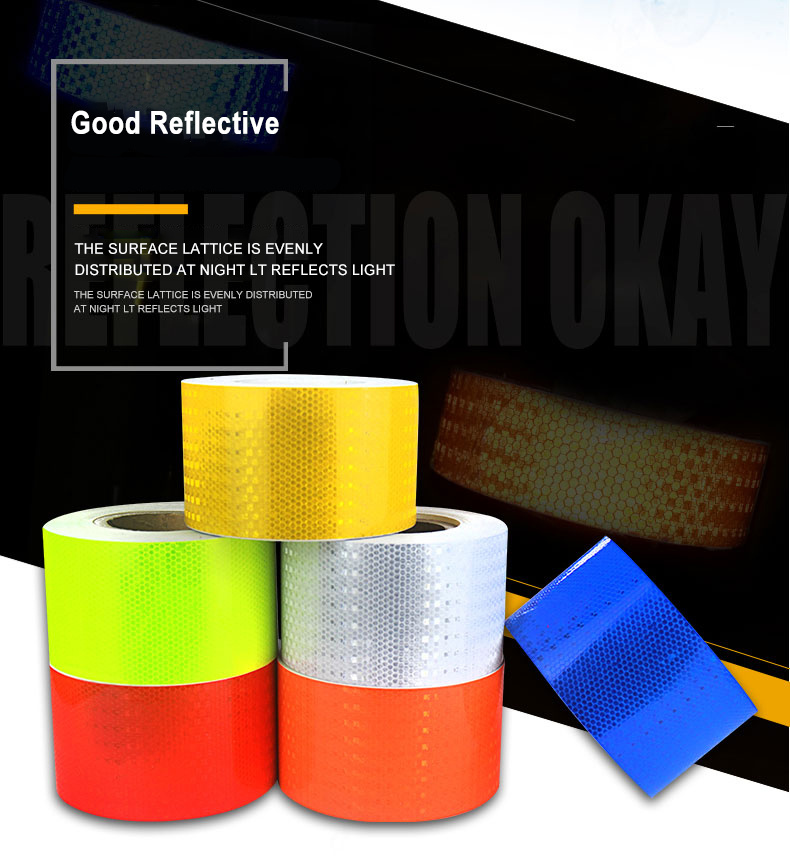 Cheers.US 1 Roll Reflective Tapes 7 Colors Safety Reflective Warning  Stickers Waterproof Outdoor Bicycle Rim Reflector Tape Thin Reflective  Sticker