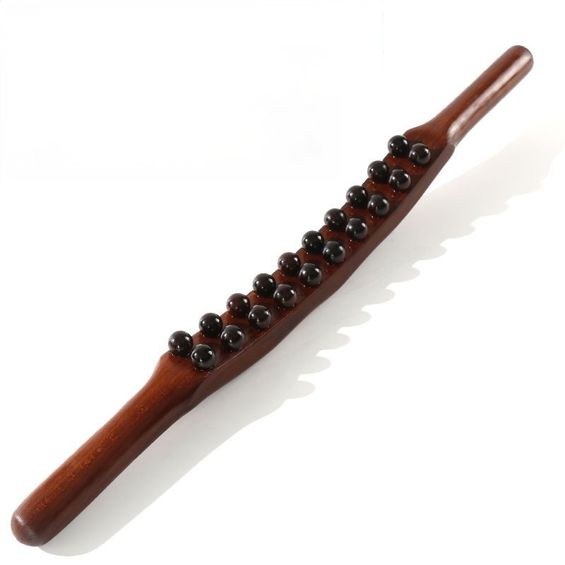 20 Bead Wooden Massage Stick