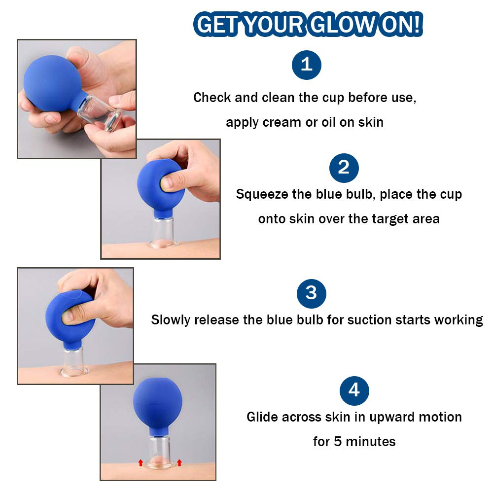 Glass Facial Cupping Set of 4