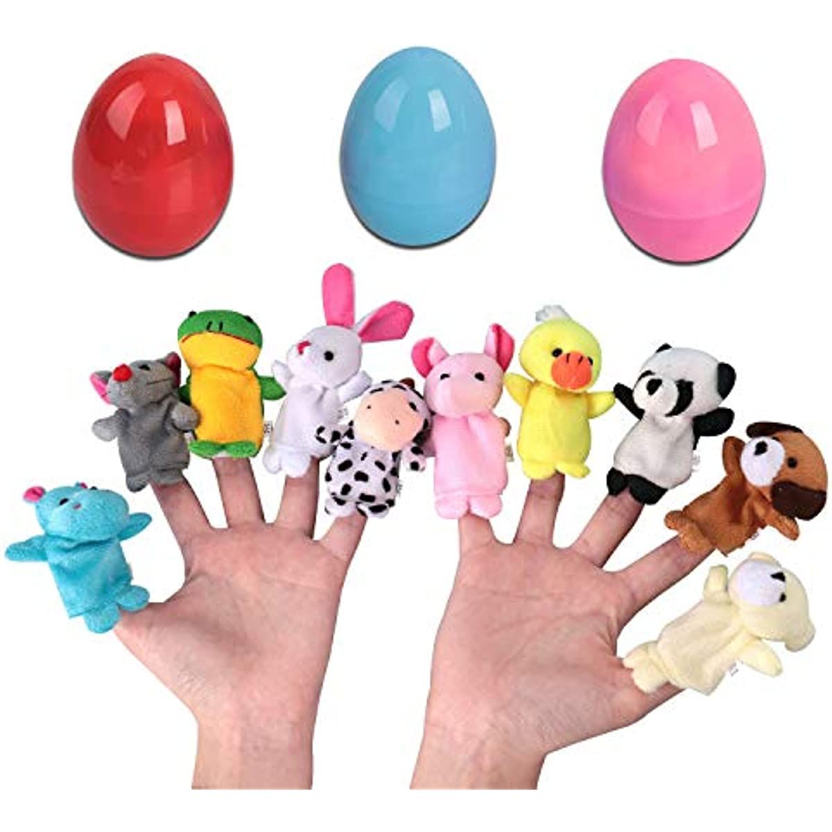 1pc Finger Muppet Stuffed Bright And Colorful Easter Egg Blind Box With 2 7  Inch Cartoon Animals Soft Velvet Doll Easter Prop Toys For Shows Playtime  School - Home & Kitchen - Temu