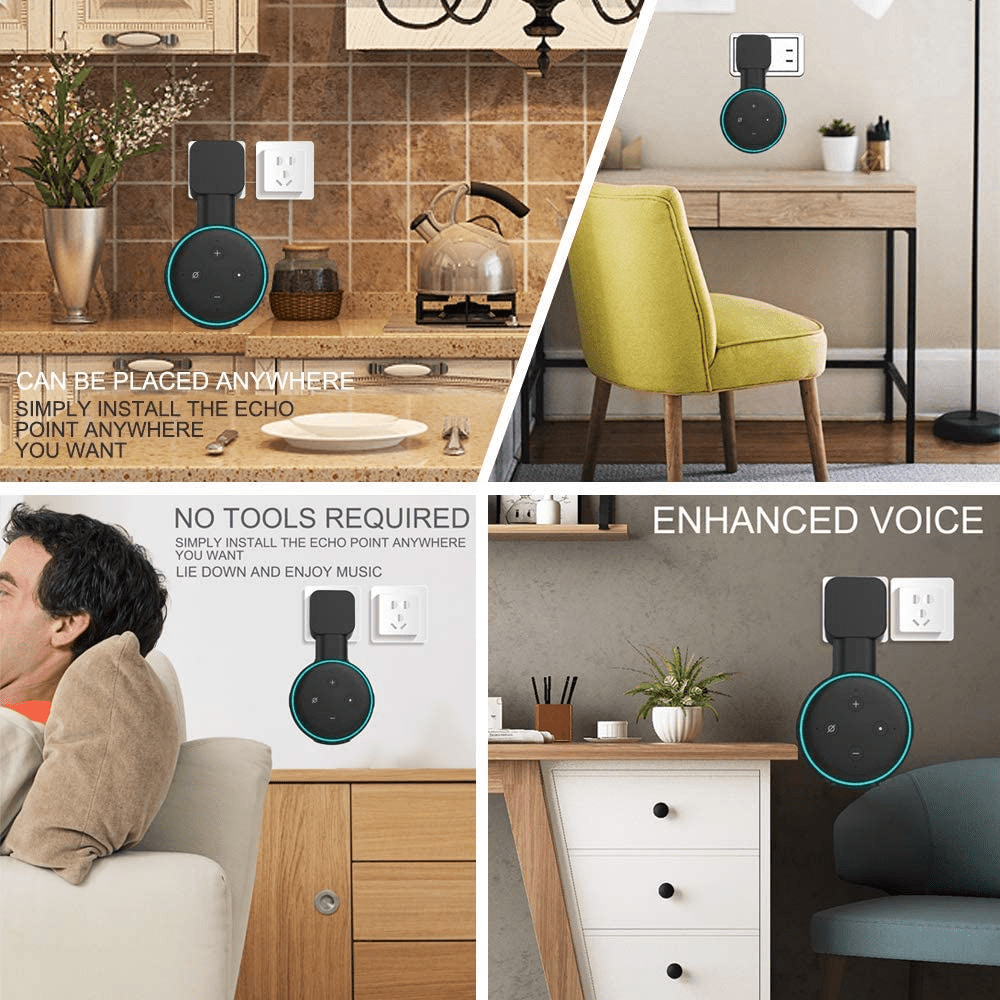 Wall Mount Holder Alexa Echo Dot 3 Bracket Voice Assistants - Temu