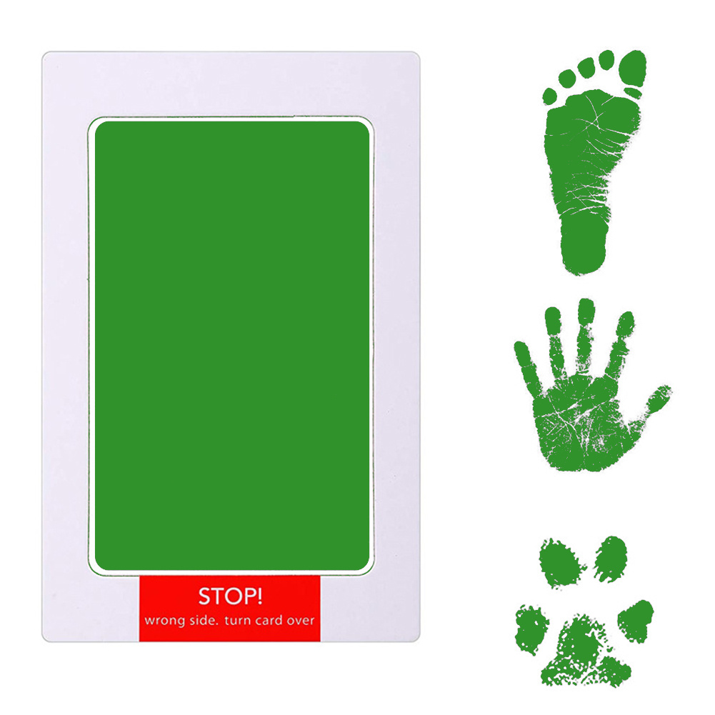 Baby Kids Ink Pad Safe Handprint Footprint Paw Print Imprint Non-Toxic Kit  Gifts