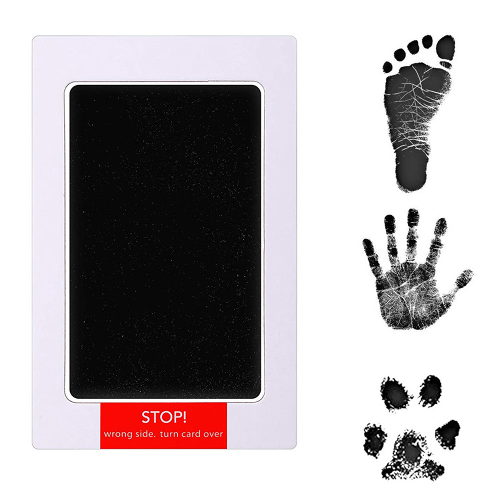 Cute Safe Non-toxic Baby Inkless Handprint Footprint Kit Hand and