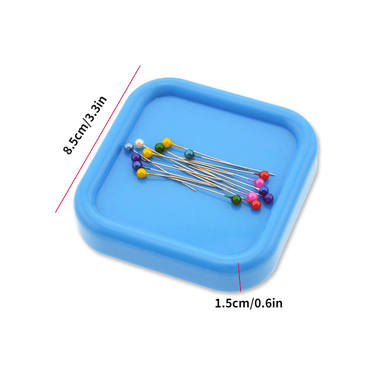 Zerodis 2 Pcs Needle Storage Case with Magnetic, Multifunction DIY  Auxiliary Tool Magnetic Needle Keeper for Cross Stitch Sewing Knitting Pin