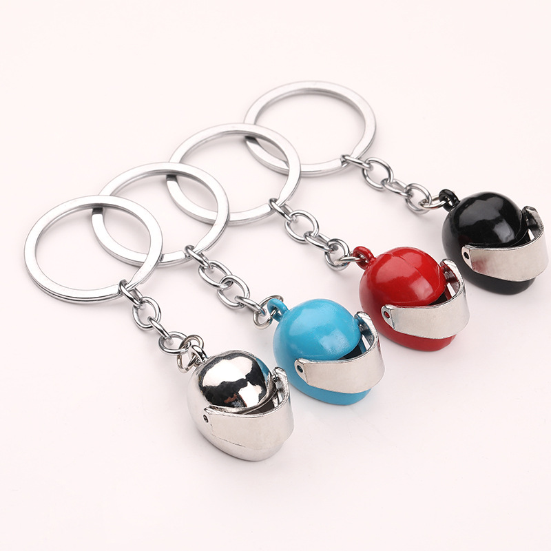 1pc Motorcycle Helmet Key Chain Car Key Chain Accessories Key