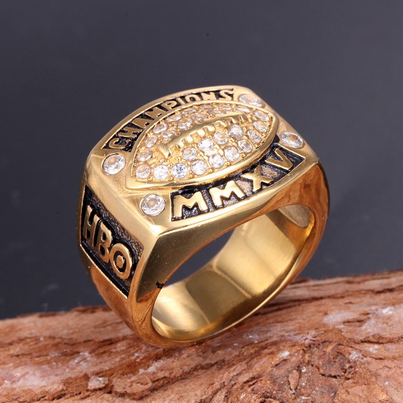 Hip Hop Men's Plated Diamond Ring