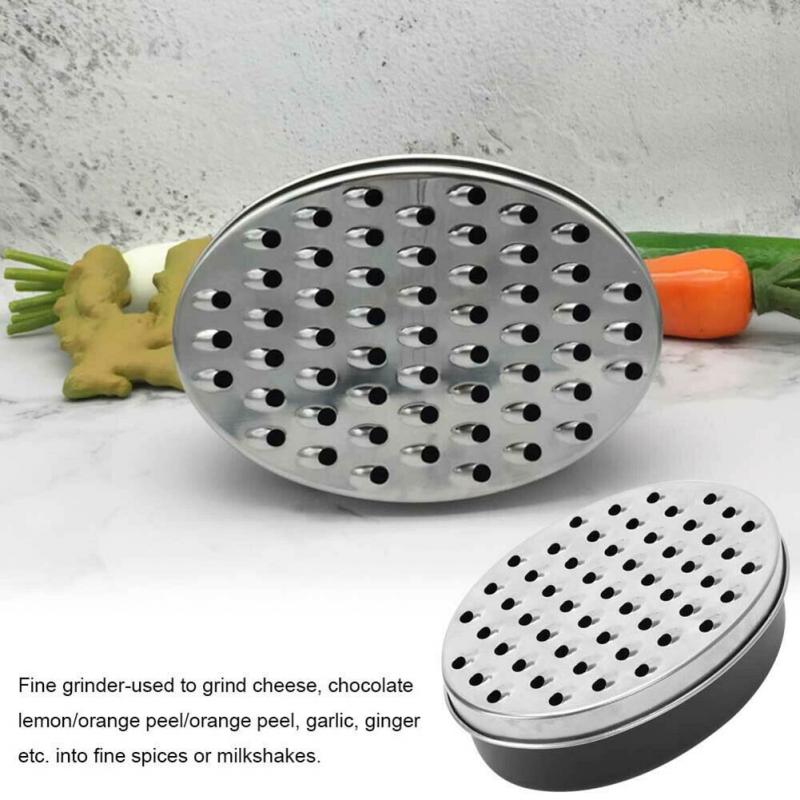 Cheese Grater with Container, Oval Stainless Steel Kitchen Grater for  Cheese Vegetables Ginger