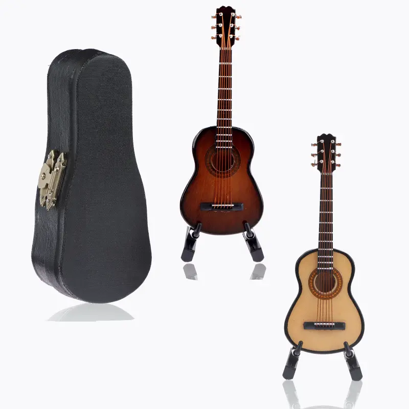1pc guitare miniature en bois avec support et étui mini - Temu Canada