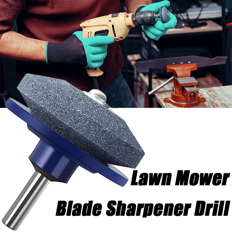 Multi-Sharp Rotary Lawn Mower Sharpener Drill Lawnmower 50mm Faster Blade  Sharpener For Any Power Drill
