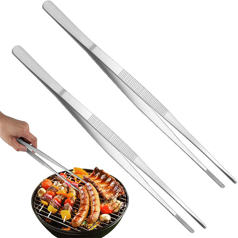 1pc one handed gadgets BBQ Grilling Spatula Buffet Tong Food