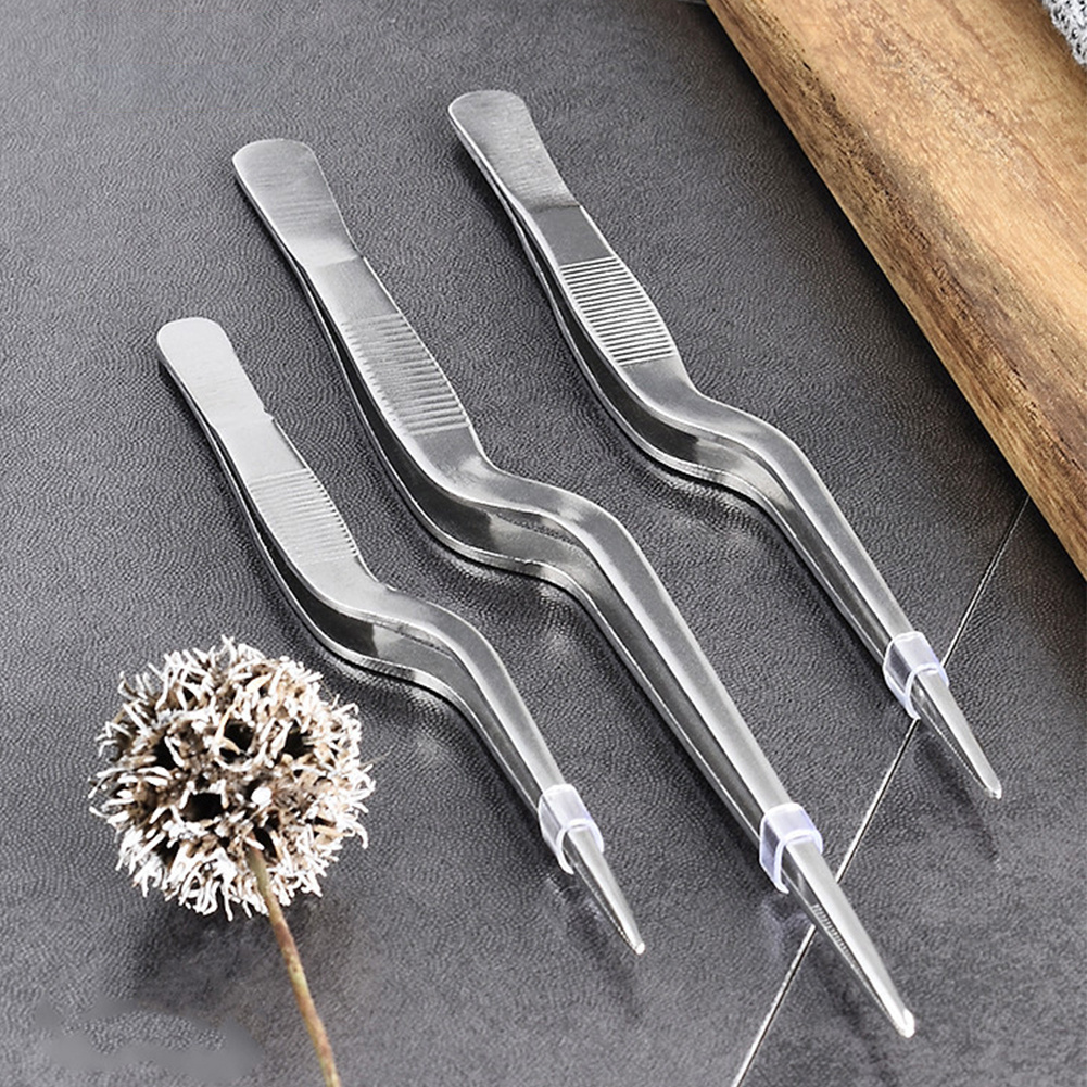 Tongs for Cooking Stainless Steel 12 Inch Kitchen Tongs Cooking Tongs Long  Stainless Steel Cooking Tweezers Metal Tongs Grill Tongs Kitchen Tweezers