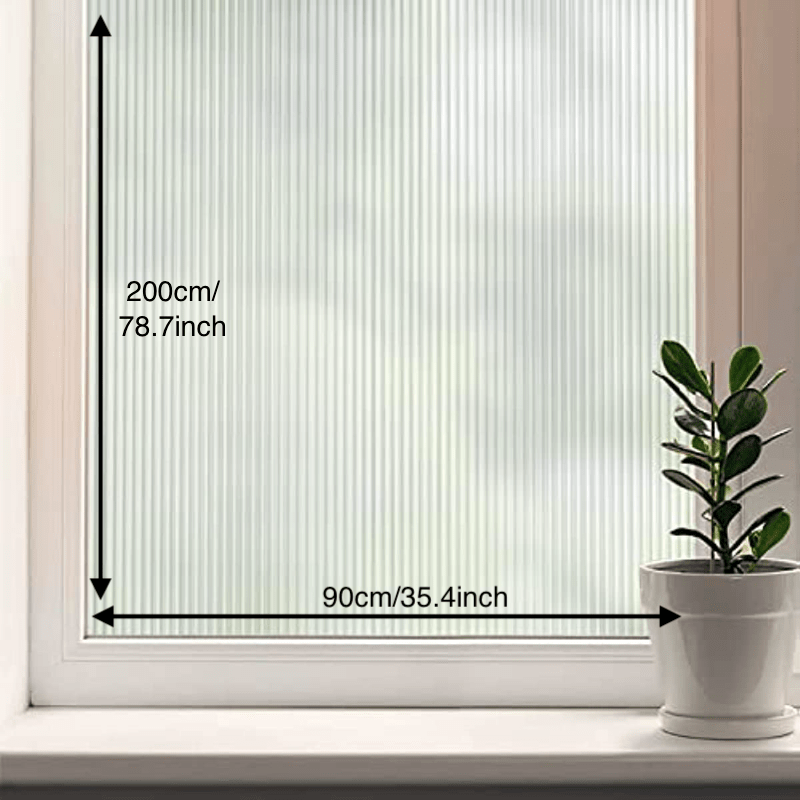 35.4 in. x 78.7 in. Decorative and Privacy 3D Window Film