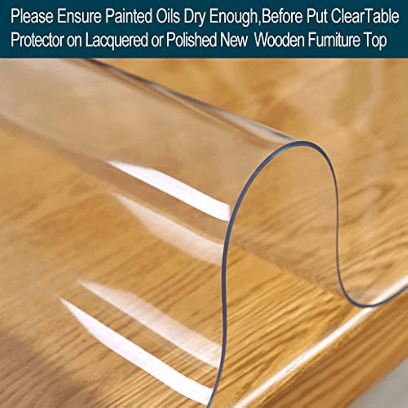 Waterproof And Easy To Clean Clear Plastic Desk Protector - Temu