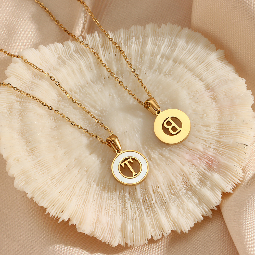 Shell Letter Necklaces