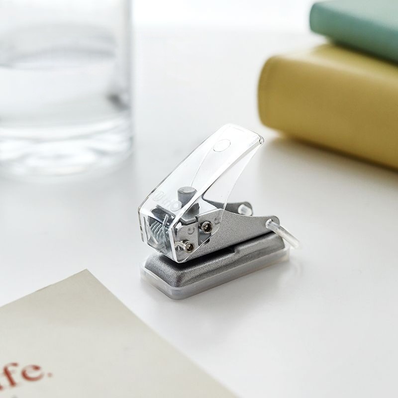 1pc Silver Iron Manual Hole Puncher, Simple Multi-purpose Hole Puncher For  Office, School