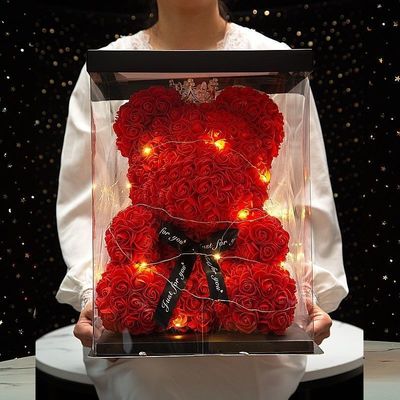 Eternal Flower Rose Flower Bear Unicorn Gift Box For Girlfriend Premium Sense Girl Girlfriend Christmas Birthday Gift