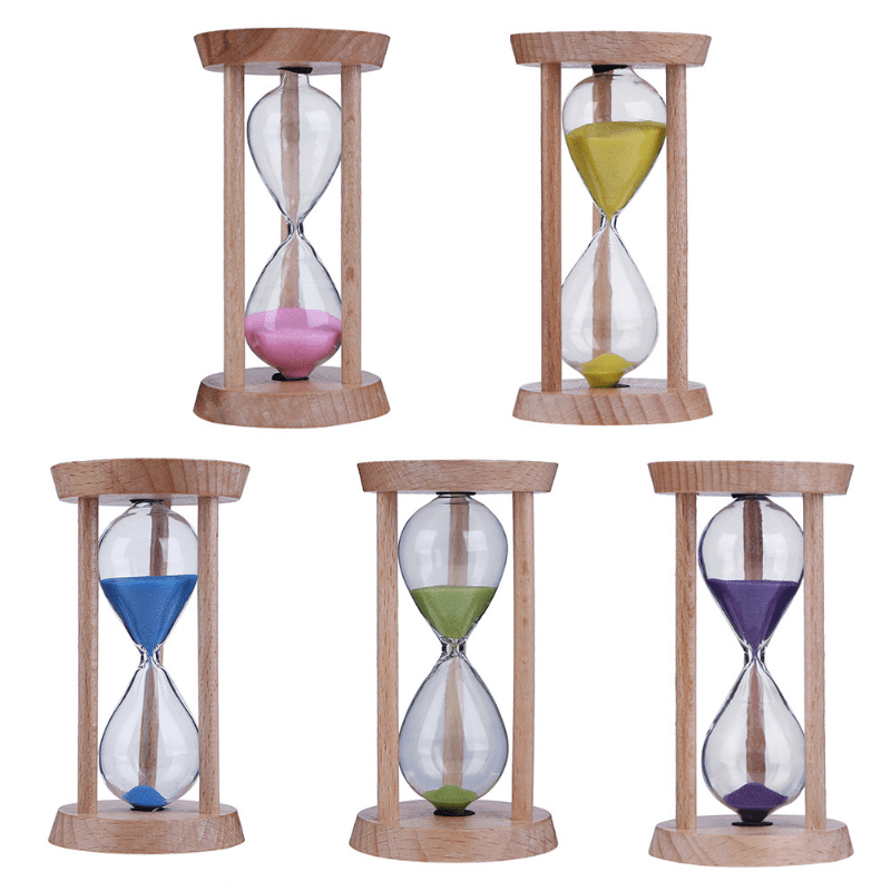 30 Minutes Sablier Minuteur Horloge de Minuterie de Sable 30 Minutes Cadre  en Bois Sandglass Timer
