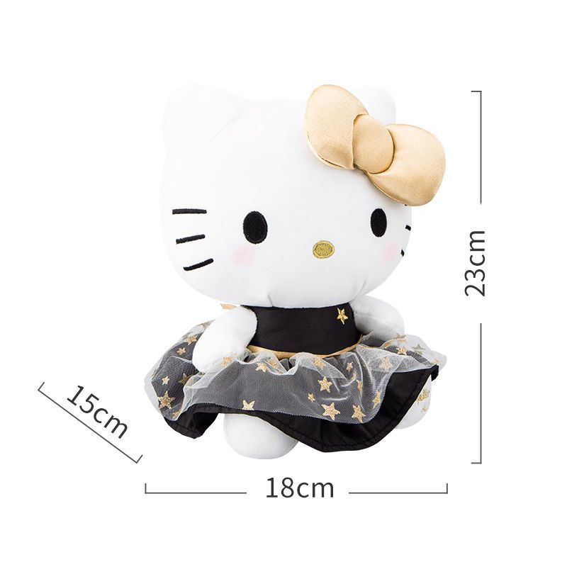 Super cute Hello Kitty Aoger Metallic Gold Bow 🎀 plush!! 😍 I