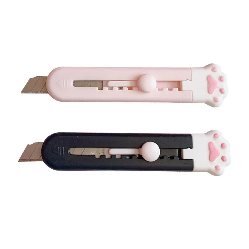 Cute Retractable Box Cutters, Utility Knife, Cat Claw Box Cutter, Sharp  Cartons Cardboard Cutter Razor Knife, Smooth Mechanism Perfect For Office  And Home Use - Temu Sweden