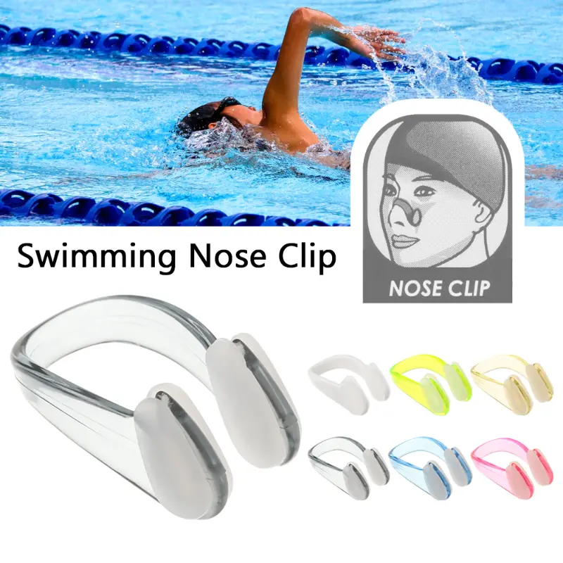 Pinza de nariz de natación profesional para adultos y niños, juego de tapón  de nariz antideslizante antiasfixia