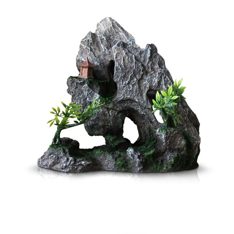 Tank Aquarium Decoration Resin Rockery Hiding Cave Ornaments Pet Supplies | Free For New Users | Temu