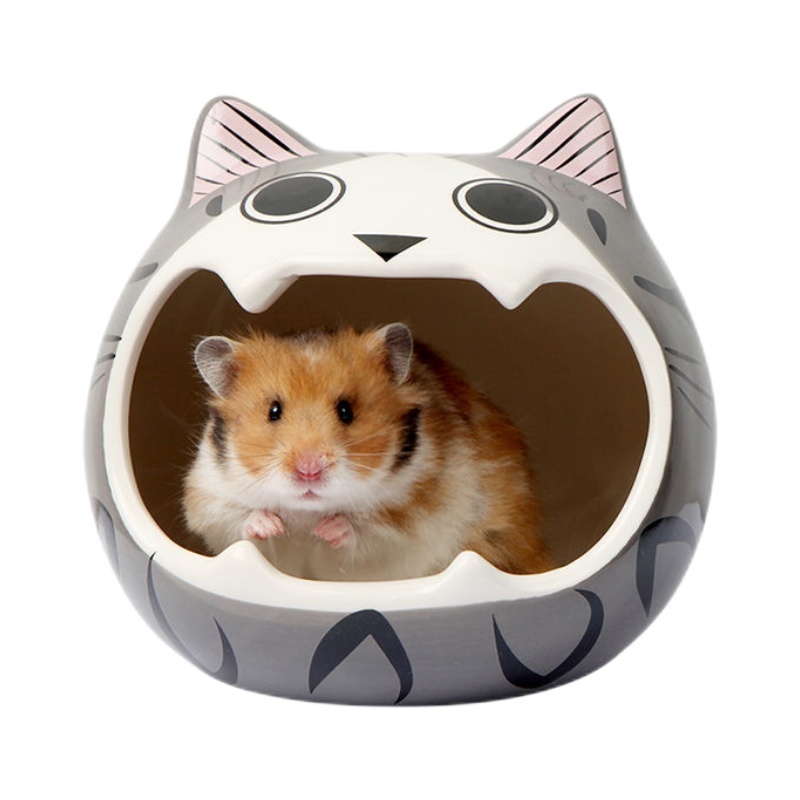 Cheese Style Small Pet Hamster Cave Accessories Cozy Hide-Out For  Chinchilla & Other Small Animals