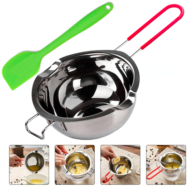 Double Boiler Pot Set Stainless Steel Melting Pot With - Temu