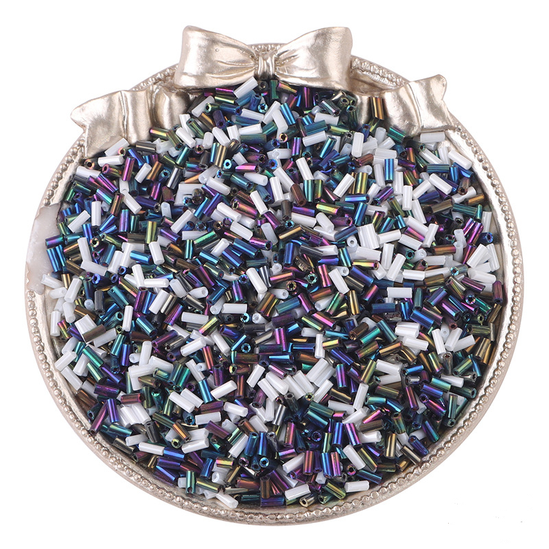 Spiral Tube Beads Glass Rice Bead Colorful Glass Cylinder - Temu