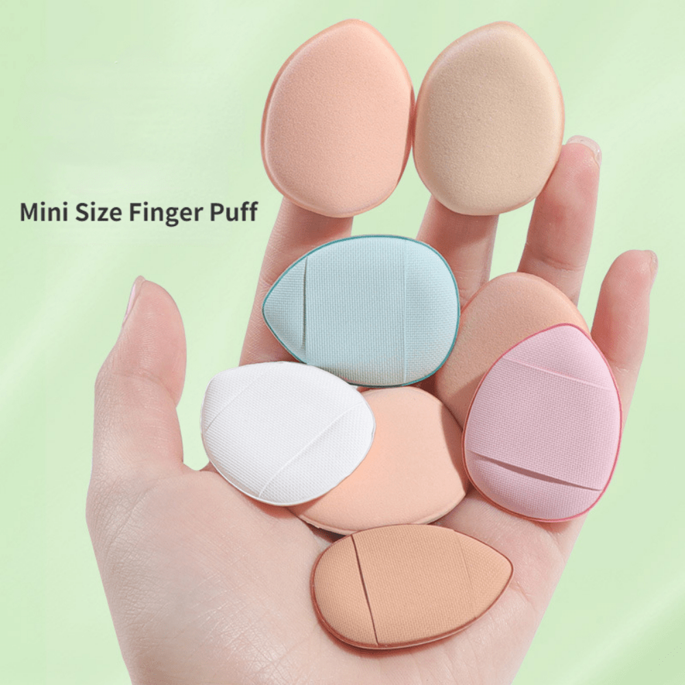 mini size finger puff set makeup sponge concealer foundation