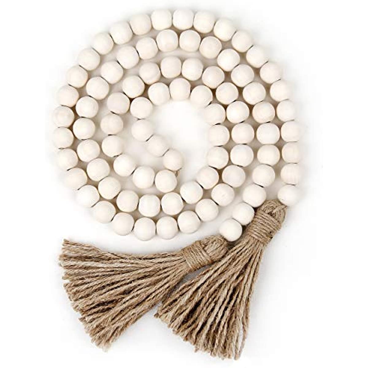 Eco-friendly Wood Bead Garland with Tassels – everything