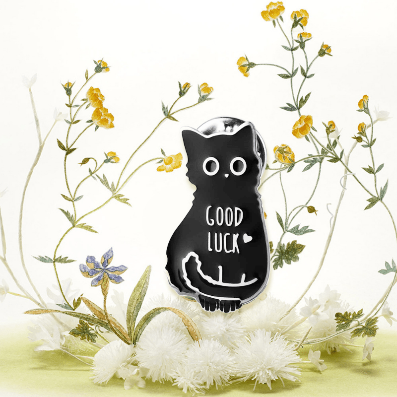 1pc Good Luck Black Cat Brooch at Our Store