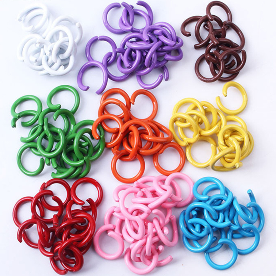 200pcs Keychain Rings Open Jump Split Rings Double Loops Circle Key Ring  Holder Connectors For Jewelry Making DIY Keychain Accessories Small Business