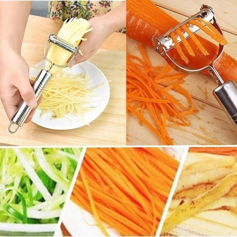 1pc Grater Shredder For Potato, Cucumber, Carrot, Stainless Steel Kitchen  Tool To Make Shredded Food
